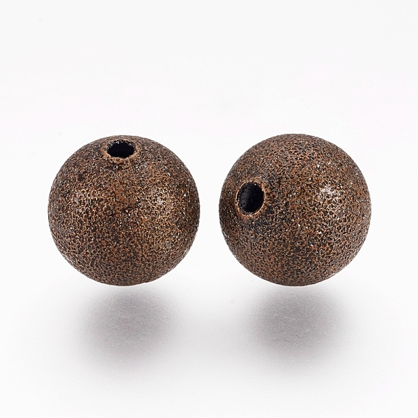 PandaHall Brass Textured Beads, Nickel Free, Round, Antique Bronze Color, Size: about 12mm in diameter, hole: 1.8mm Brass Round
PandaHall Brass Textured Beads, Nickel Free, Round, Antique Bronze Color, Size: about 12mm in diameter, hole: 1.8mm Brass Round