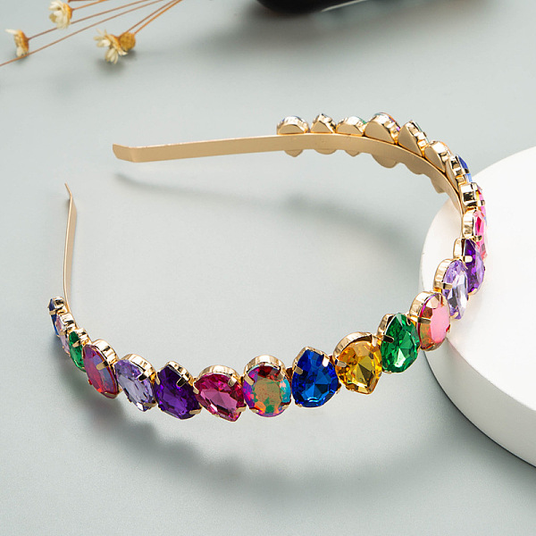 PandaHall Random Color Glass Rhinestone Hair Bands, Golden Tone Iron Hair Accessories for Women Girls, Colorful, 150x130x20mm Rhinestone..., Multicolor
PandaHall Random Color Glass Rhinestone Hair Bands, Golden Tone Iron Hair Accessories for Women Girls, Colorful, 150x130x20mm Rhinestone..., Multicolor