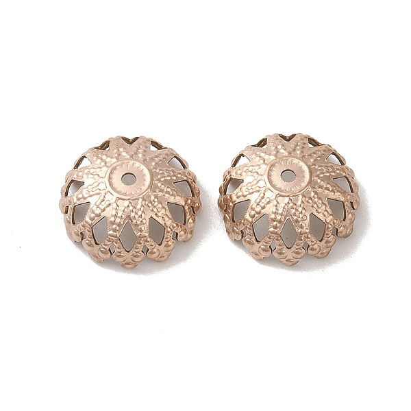 PandaHall 304 Stainless Steel Bead Caps, Flower, Rose Gold, 12x5.5mm, Hole: 1.2mm 304 Stainless Steel
PandaHall 304 Stainless Steel Bead Caps, Flower, Rose Gold, 12x5.5mm, Hole: 1.2mm 304 Stainless Steel