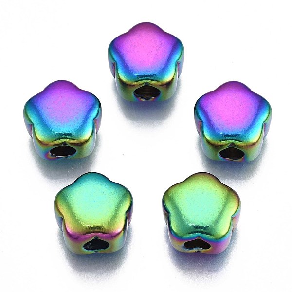 PandaHall Rack Plating Rainbow Color 304 Stainless Steel Beads, Cadmium Free & Nickel Free & Lead Free, Flower, 10x10x5.5mm, Hole: 2.5mm 304...
PandaHall Rack Plating Rainbow Color 304 Stainless Steel Beads, Cadmium Free & Nickel Free & Lead Free, Flower, 10x10x5.5mm, Hole: 2.5mm 304...