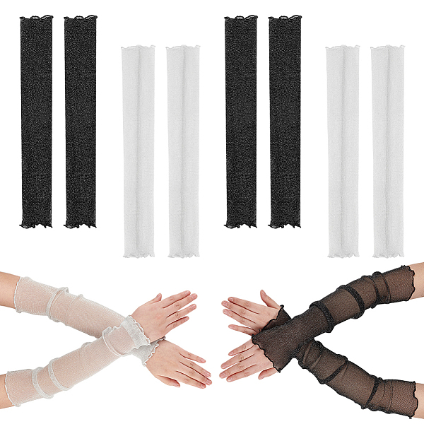 PandaHall BENECREAT 4 Pairs 2 Colors Glitter Lace Long Gloves, Mesh Sleeve Fingerless Gloves, for Wedding Bride Supplies, Mixed Color..., Multicolor
PandaHall BENECREAT 4 Pairs 2 Colors Glitter Lace Long Gloves, Mesh Sleeve Fingerless Gloves, for Wedding Bride Supplies, Mixed Color..., Multicolor