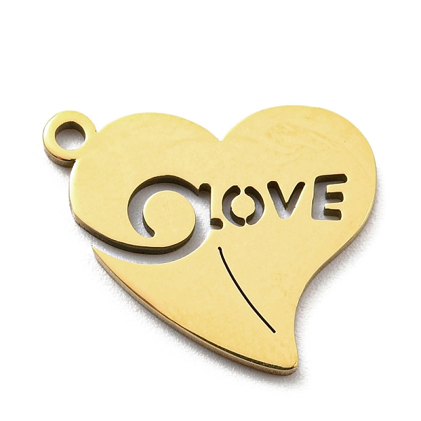 PandaHall Ion Plating(IP) 316L Surgical Stainless Steel Pendants, Laser Cut, Heart with Word Love Charm, Real 18K Gold Plated, 14x17x1mm...
PandaHall Ion Plating(IP) 316L Surgical Stainless Steel Pendants, Laser Cut, Heart with Word Love Charm, Real 18K Gold Plated, 14x17x1mm...