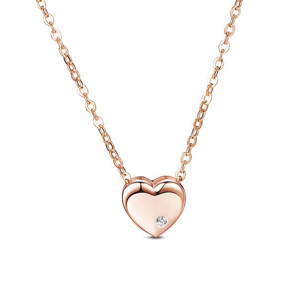 PandaHall SHEGRACE Classic 925 Sterling Silver Necklaces, with AAA Cubic Zirconia in Heart Pendant, Rose Gold, 15.7 inch Sterling Silver..., Clear
PandaHall SHEGRACE Classic 925 Sterling Silver Necklaces, with AAA Cubic Zirconia in Heart Pendant, Rose Gold, 15.7 inch Sterling Silver..., Clear