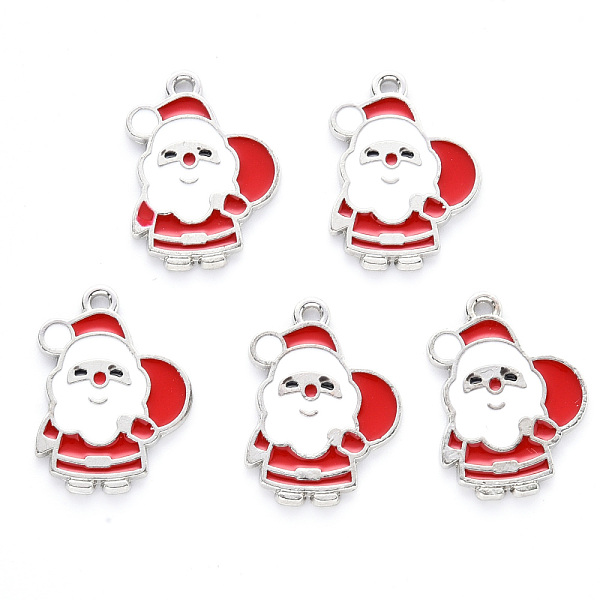 PandaHall Alloy Enamel Pendants, for Christmas, Flat Back, Santa Claus, Platinum, Red, 22x16x1mm, Hole: 1.4mm Alloy+Enamel Human Red
PandaHall Alloy Enamel Pendants, for Christmas, Flat Back, Santa Claus, Platinum, Red, 22x16x1mm, Hole: 1.4mm Alloy+Enamel Human Red