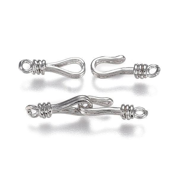 PandaHall Brass Hook and Eye Clasps, Long-Lasting Plated, Real Platinum Plated, Eye: 13.5x4.5x3mm, Hole: 1.4mm, Hook: 13.5x5.5x3mm, Hole...
PandaHall Brass Hook and Eye Clasps, Long-Lasting Plated, Real Platinum Plated, Eye: 13.5x4.5x3mm, Hole: 1.4mm, Hook: 13.5x5.5x3mm, Hole...
