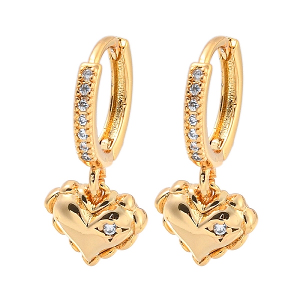 PandaHall Heart Brass Micro Pave Clear Cubic Zirconia Huggie Hoop Dangle Earrings for Women, Real 18K Gold Plated, 22x10mm Cubic Zirconia...
PandaHall Heart Brass Micro Pave Clear Cubic Zirconia Huggie Hoop Dangle Earrings for Women, Real 18K Gold Plated, 22x10mm Cubic Zirconia...