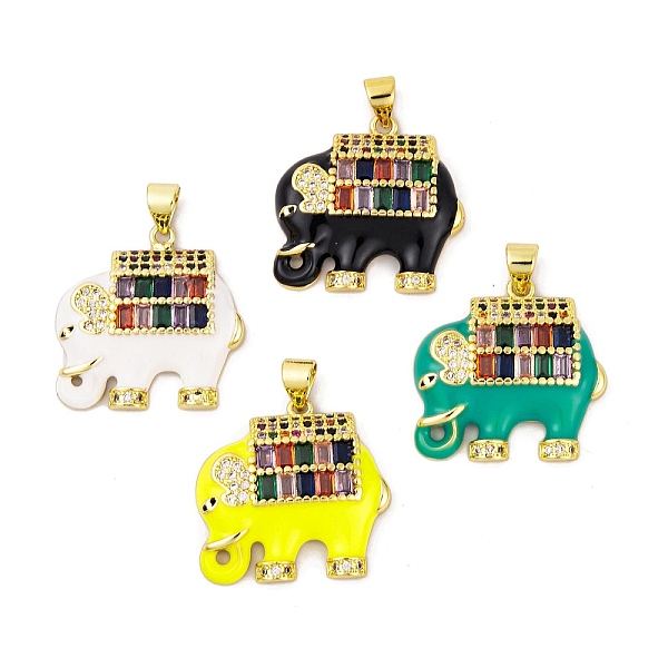 PandaHall Brass Micro Pave Cubic Zirconia Pendants, with Enamel and Glass, Real 18K Gold Plated, Elephant, Mixed Color, 21.5x22x5mm, Hole..., Multicolor
PandaHall Brass Micro Pave Cubic Zirconia Pendants, with Enamel and Glass, Real 18K Gold Plated, Elephant, Mixed Color, 21.5x22x5mm, Hole..., Multicolor