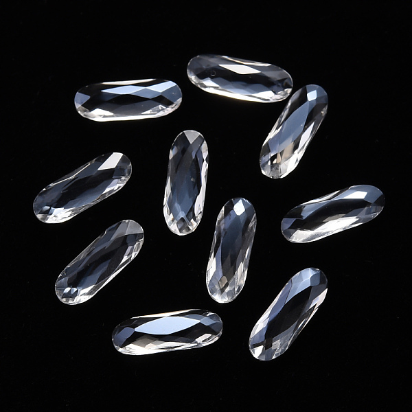 PandaHall Oval Transparent Glass Cabochons, Nail Art Decoration Accessories, Faceted, Clear, 11x4x3mm Glass Oval Clear
PandaHall Oval Transparent Glass Cabochons, Nail Art Decoration Accessories, Faceted, Clear, 11x4x3mm Glass Oval Clear