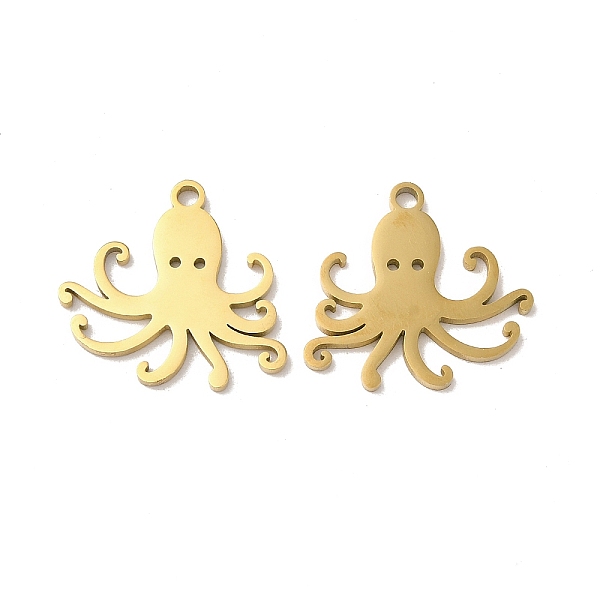 PandaHall Ion Plating(IP) 304 Stainless Steel Pendants, Octopus Charm, Real 18K Gold Plated, 19x20x1.5mm, Hole: 1.8mm 304 Stainless Steel...
PandaHall Ion Plating(IP) 304 Stainless Steel Pendants, Octopus Charm, Real 18K Gold Plated, 19x20x1.5mm, Hole: 1.8mm 304 Stainless Steel...