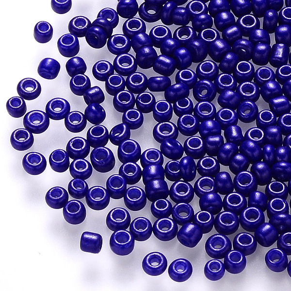 PandaHall 6/0 Baking Paint Glass Round Seed Beads, Blue, 4~5x3~4mm, Hole: 1~2mm, about 4500pcs/pound Glass Blue
PandaHall 6/0 Baking Paint Glass Round Seed Beads, Blue, 4~5x3~4mm, Hole: 1~2mm, about 4500pcs/pound Glass Blue