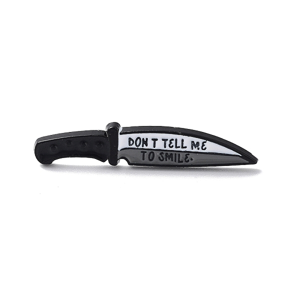 PandaHall Black Alloy Brooches, Enamel Pins, for Backpack Cloth, Knife, Word, 30x6x1.5mm Alloy+Enamel Word
PandaHall Black Alloy Brooches, Enamel Pins, for Backpack Cloth, Knife, Word, 30x6x1.5mm Alloy+Enamel Word