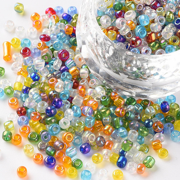 PandaHall Round Glass Seed Beads, Transparent Colours Rainbow, Round, Mixed Color, 3mm Glass Multicolor
PandaHall Round Glass Seed Beads, Transparent Colours Rainbow, Round, Mixed Color, 3mm Glass Multicolor