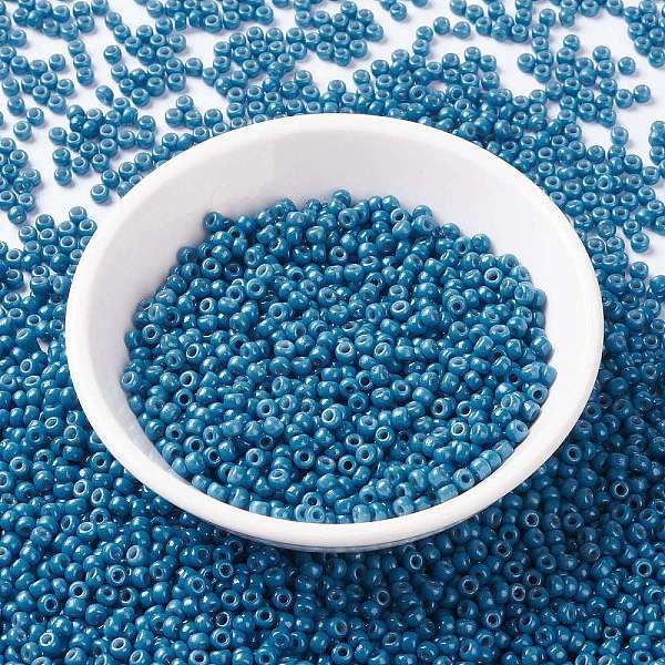 PandaHall MIYUKI Round Rocailles Beads, Japanese Seed Beads, (RR4485) Duracoat Dyed Opaque Juniper Berry, 8/0, 3mm, Hole: 1mm, about..., Blue
PandaHall MIYUKI Round Rocailles Beads, Japanese Seed Beads, (RR4485) Duracoat Dyed Opaque Juniper Berry, 8/0, 3mm, Hole: 1mm, about..., Blue