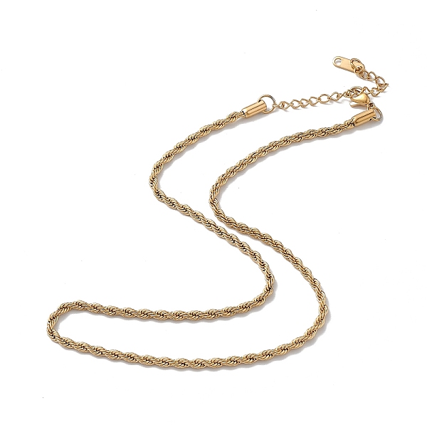 PandaHall Ion Plating(IP) 304 Stainless Steel Rope Chain Necklace for Men Women, Golden, 15.98 inch(40.6cm) 304 Stainless Steel
PandaHall Ion Plating(IP) 304 Stainless Steel Rope Chain Necklace for Men Women, Golden, 15.98 inch(40.6cm) 304 Stainless Steel