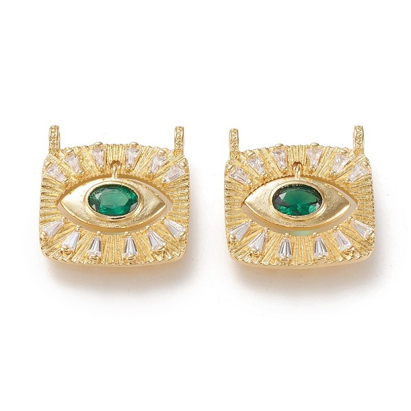 PandaHall Brass Micro Pave Cubic Zirconia Pendant Link, Long-Lasting Plated, Square with Eye, Green, Golden, 21x21x3mm, Hole: 2.4mm...
PandaHall Brass Micro Pave Cubic Zirconia Pendant Link, Long-Lasting Plated, Square with Eye, Green, Golden, 21x21x3mm, Hole: 2.4mm...