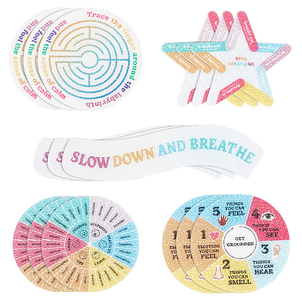 PandaHall Olycraft 2 Sets Rainbow Color PEVA Anxiety Relief Calm Stickers Strips, Anxiety Sensory Stickers Fidget Textured Strips, Star..., Multicolor
PandaHall Olycraft 2 Sets Rainbow Color PEVA Anxiety Relief Calm Stickers Strips, Anxiety Sensory Stickers Fidget Textured Strips, Star..., Multicolor