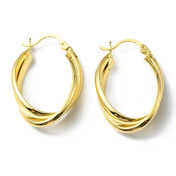 PandaHall Rack Plating Brass Hoop Earrings, Lead Free & Cadmium Free, Real 18K Gold Plated, 32.5x20~20.5x7mm, Pin: 1x0.7mm Brass
PandaHall Rack Plating Brass Hoop Earrings, Lead Free & Cadmium Free, Real 18K Gold Plated, 32.5x20~20.5x7mm, Pin: 1x0.7mm Brass