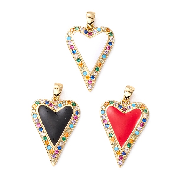 PandaHall Brass Micro Pave Colorful Cubic Zirconia Pendants, with Enamel, Real 18K Gold Plated, Lead Free & Cadmium Free & Nickel Free..., Multicolor
PandaHall Brass Micro Pave Colorful Cubic Zirconia Pendants, with Enamel, Real 18K Gold Plated, Lead Free & Cadmium Free & Nickel Free..., Multicolor