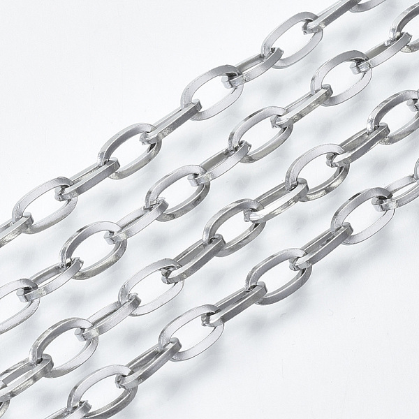 PandaHall 304 Stainless Steel Chains, Cable Chains, with Spool, Unwelded, Stainless Steel Color, 8x4x1mm, about 82.02 Feet(25m)/roll 304...
PandaHall 304 Stainless Steel Chains, Cable Chains, with Spool, Unwelded, Stainless Steel Color, 8x4x1mm, about 82.02 Feet(25m)/roll 304...