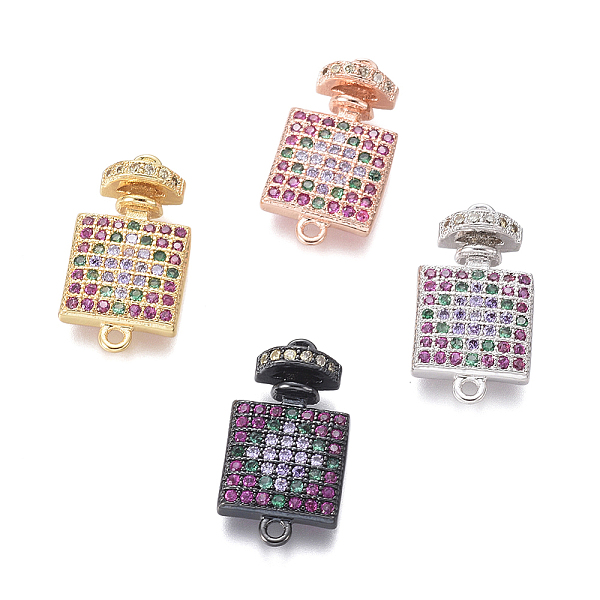 PandaHall Brass Micro Pave Cubic Zirconia Links connectors, Bottle Shape, Colorful, Mixed Color, 18.5x10x4mm, Hole: 1.2mm Brass+Cubic...
PandaHall Brass Micro Pave Cubic Zirconia Links connectors, Bottle Shape, Colorful, Mixed Color, 18.5x10x4mm, Hole: 1.2mm Brass+Cubic...
