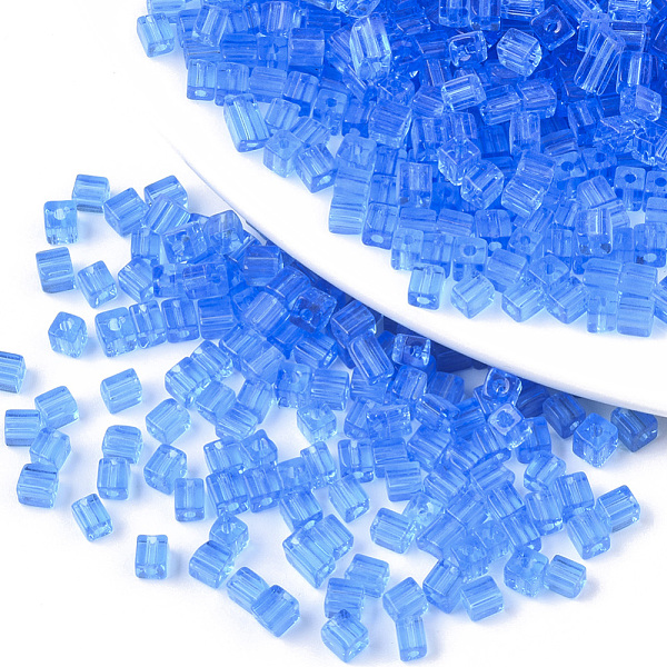 PandaHall 6/0 Glass Seed Beads, Transparent Colours, Round Hole, Cube, Dodger Blue, 6/0, 3~7x3.5x3.5mm, Hole: 1.2mm, about 4500pcs/bag Glass...
PandaHall 6/0 Glass Seed Beads, Transparent Colours, Round Hole, Cube, Dodger Blue, 6/0, 3~7x3.5x3.5mm, Hole: 1.2mm, about 4500pcs/bag Glass...