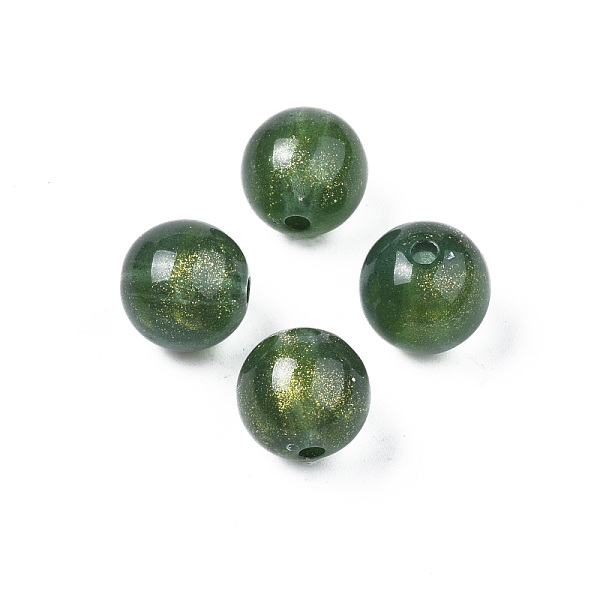 PandaHall Opaque Acrylic Beads, Two Tone Color, with Glitter Powder, Round, Dark Green, 11.5x11mm, Hole: 2mm, about 520pcs/500g Acrylic...
PandaHall Opaque Acrylic Beads, Two Tone Color, with Glitter Powder, Round, Dark Green, 11.5x11mm, Hole: 2mm, about 520pcs/500g Acrylic...