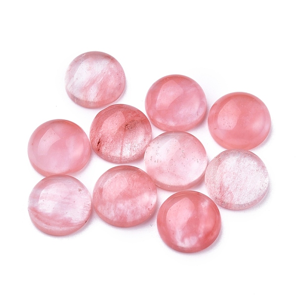 PandaHall Cherry Quartz Glass Cabochons, Half Round, 10x4~5mm Cherry Quartz Glass Half Round
PandaHall Cherry Quartz Glass Cabochons, Half Round, 10x4~5mm Cherry Quartz Glass Half Round