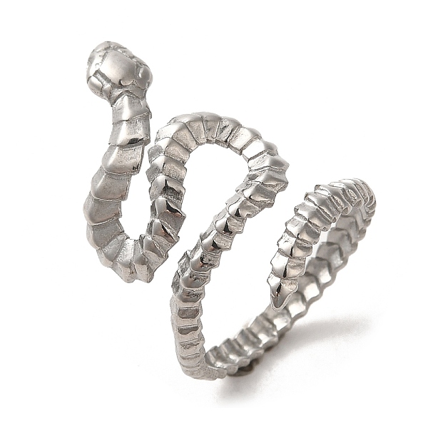 PandaHall 304 Stainless Steel Open Cuff Ring, Snake Shape, Stainless Steel Color, US Size 7 1/4(17.5mm) 304 Stainless Steel Snake
PandaHall 304 Stainless Steel Open Cuff Ring, Snake Shape, Stainless Steel Color, US Size 7 1/4(17.5mm) 304 Stainless Steel Snake