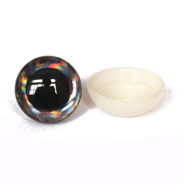 PandaHall Half Round ABS Plastic Doll Craft Eyes, Safety Eyes, with Spacer, Black, 16mm ABS Plastic Half Round Black
PandaHall Half Round ABS Plastic Doll Craft Eyes, Safety Eyes, with Spacer, Black, 16mm ABS Plastic Half Round Black