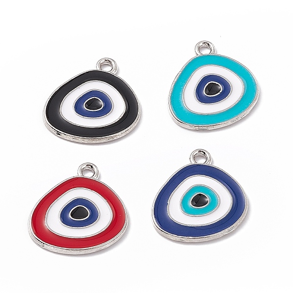 PandaHall Alloy Pendants, with Enamel, Triangle with Evil Eye Charm, Platinum, Random Color, 18x17x1.5mm, Hole: 1.6mm Alloy+Enamel Triangle..., Multicolor
PandaHall Alloy Pendants, with Enamel, Triangle with Evil Eye Charm, Platinum, Random Color, 18x17x1.5mm, Hole: 1.6mm Alloy+Enamel Triangle..., Multicolor
