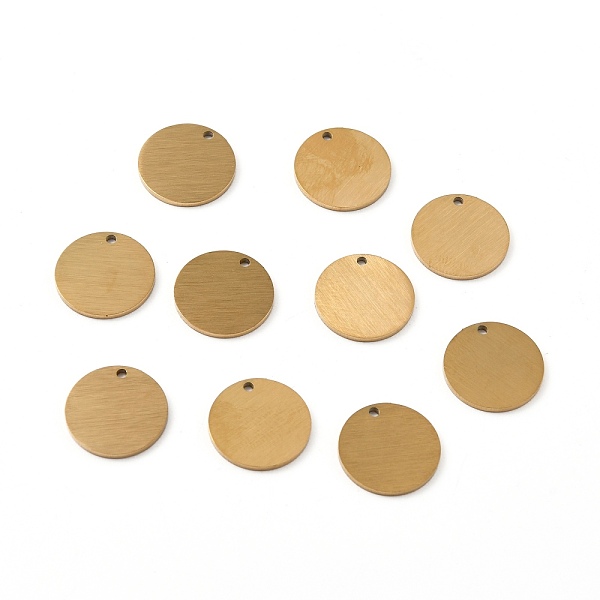 PandaHall Ion Plating(IP) 304 Stainless Steel Pendants, Double Side Drawbench, Stamping Blank Tag, Flat Round, Golden, 12x1mm, Hole: 1mm 304...
PandaHall Ion Plating(IP) 304 Stainless Steel Pendants, Double Side Drawbench, Stamping Blank Tag, Flat Round, Golden, 12x1mm, Hole: 1mm 304...
