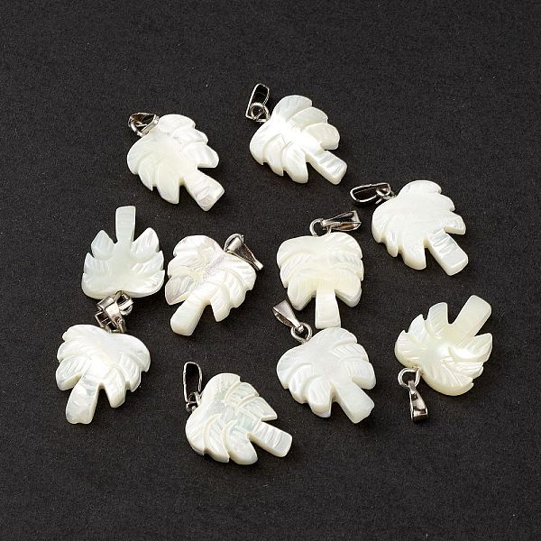 PandaHall Natural Trochid Shell/Trochus Shell Pendants, Coconut Tree Charms, with Platinum Tone Iron Snap on Bails, Seashell Color...
PandaHall Natural Trochid Shell/Trochus Shell Pendants, Coconut Tree Charms, with Platinum Tone Iron Snap on Bails, Seashell Color...