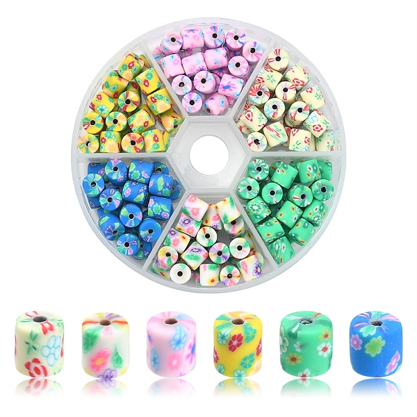 PandaHall 150Pcs 6 Colors Handmade Polymer Clay Beads, Column with Flower, Mixed Color, 6x5mm, Hole: 1mm, 25pcs/color Polymer Clay Column..., Multicolor
PandaHall 150Pcs 6 Colors Handmade Polymer Clay Beads, Column with Flower, Mixed Color, 6x5mm, Hole: 1mm, 25pcs/color Polymer Clay Column..., Multicolor