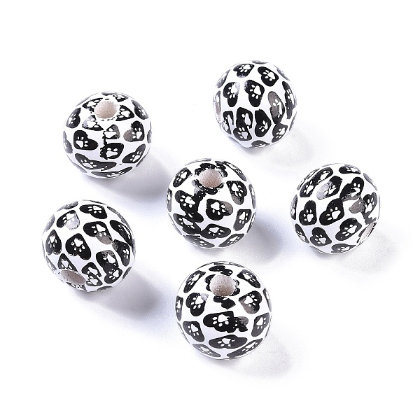 PandaHall Printed Wood Beads, Round Beads, Black, 16x15mm, Hole: 4.3mm Wood Round Black
PandaHall Printed Wood Beads, Round Beads, Black, 16x15mm, Hole: 4.3mm Wood Round Black