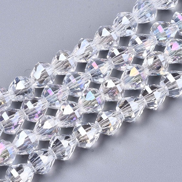 PandaHall Electroplate Glass Beads Strands, AB Color Plated, Faceted, Teardrop, Clear AB, 8x8mm, Hole: 1.4mm, about 80~82pcs/strand..., White
PandaHall Electroplate Glass Beads Strands, AB Color Plated, Faceted, Teardrop, Clear AB, 8x8mm, Hole: 1.4mm, about 80~82pcs/strand..., White