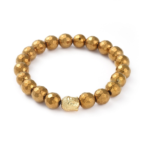PandaHall Unisex Stretch Bracelets, with Faceted Non-Magnetic Synthetic Hematite Round Beads and Real 18K Gold Plated Alloy Beads, Buddha...
PandaHall Unisex Stretch Bracelets, with Faceted Non-Magnetic Synthetic Hematite Round Beads and Real 18K Gold Plated Alloy Beads, Buddha...