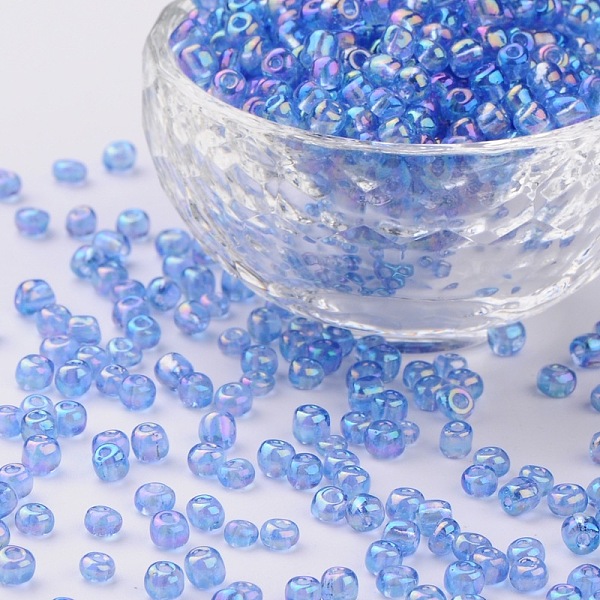PandaHall Round Glass Seed Beads, Transparent Colours Rainbow, Round, Cornflower Blue, 4mm Glass Blue
PandaHall Round Glass Seed Beads, Transparent Colours Rainbow, Round, Cornflower Blue, 4mm Glass Blue
