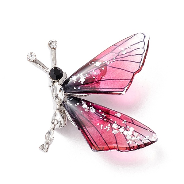 PandaHall Butterfly Enamel Pin, Exquisite Insect Alloy Rhinestone Brooch for Women Girl, Platinum, Fuchsia, 28.5x29x7mm, Pin: 0.7mm..., Pink
PandaHall Butterfly Enamel Pin, Exquisite Insect Alloy Rhinestone Brooch for Women Girl, Platinum, Fuchsia, 28.5x29x7mm, Pin: 0.7mm..., Pink