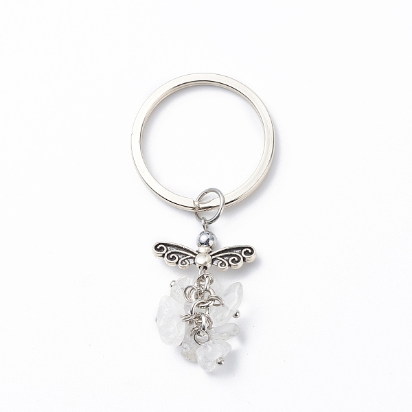 PandaHall Natural Quartz Crystal Angel Pendant Keychain, with Iron Findings, 6.8cm Quartz Crystal Angel & Fairy
PandaHall Natural Quartz Crystal Angel Pendant Keychain, with Iron Findings, 6.8cm Quartz Crystal Angel & Fairy