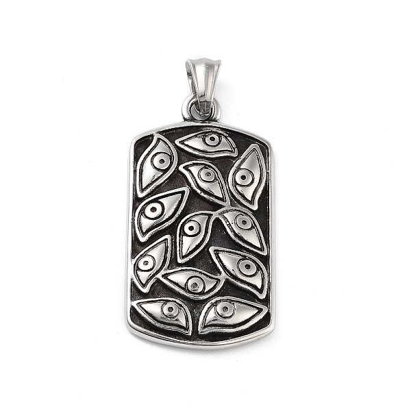 PandaHall Retro 304 Stainless Steel Pendants, Antique Silver, with Eye Charm, Rectangle, 46x25x4.5mm, Hole: 5x6.5mm 304 Stainless Steel...
PandaHall Retro 304 Stainless Steel Pendants, Antique Silver, with Eye Charm, Rectangle, 46x25x4.5mm, Hole: 5x6.5mm 304 Stainless Steel...