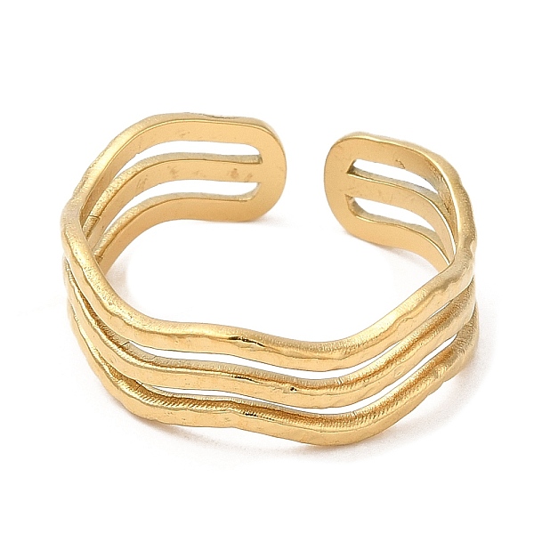 PandaHall Ion Plating(IP) 304 Stainless Steel Triple Line Open Cuff Ring for Women, Real 18K Gold Plated, US Size 7(17.3mm) 304 Stainless...
PandaHall Ion Plating(IP) 304 Stainless Steel Triple Line Open Cuff Ring for Women, Real 18K Gold Plated, US Size 7(17.3mm) 304 Stainless...