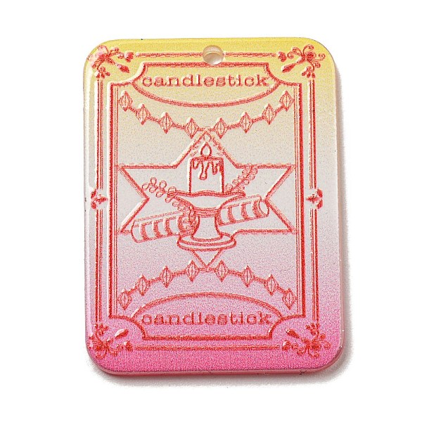 PandaHall Acrylic Pendants, Recntanle with Tarot, Hot Pink, 40x30x2.5mm, Hole: 2mm Acrylic Tarot
PandaHall Acrylic Pendants, Recntanle with Tarot, Hot Pink, 40x30x2.5mm, Hole: 2mm Acrylic Tarot