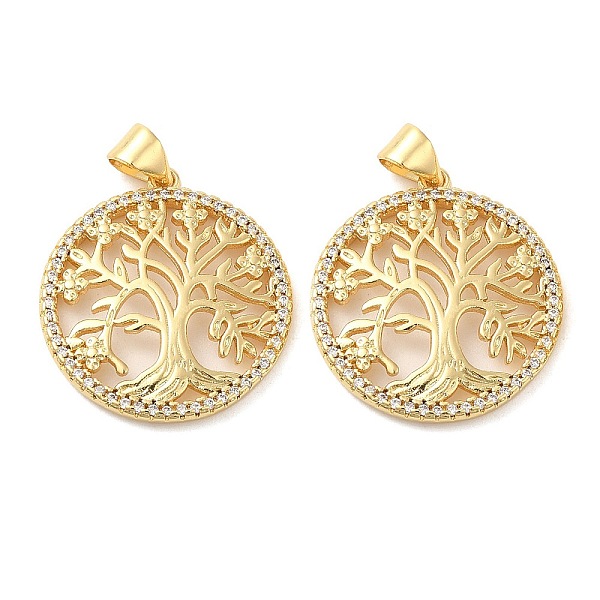 PandaHall Brass Micro Pave Cubic Zirconia Pendants, Lead Free & Cadmium Free, Flat Round with Tree of Life Charms, Real 18K Gold Plated..., Clear
PandaHall Brass Micro Pave Cubic Zirconia Pendants, Lead Free & Cadmium Free, Flat Round with Tree of Life Charms, Real 18K Gold Plated..., Clear