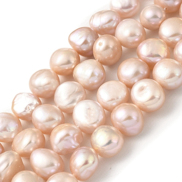 PandaHall Natural Cultured Freshwater Pearl Beads Strands, Two Sides Polished, PeachPuff, 10~11mm, Hole: 0.5mm, about 19pcs/strand, 7.48''..., Brown
PandaHall Natural Cultured Freshwater Pearl Beads Strands, Two Sides Polished, PeachPuff, 10~11mm, Hole: 0.5mm, about 19pcs/strand, 7.48''..., Brown