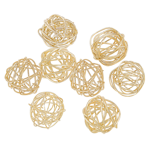 PandaHall BENECREAT 16Pcs Wire Wrapped Brass Pendants, Ball, Real 14K Gold Plated, 13~15mm Brass Round
PandaHall BENECREAT 16Pcs Wire Wrapped Brass Pendants, Ball, Real 14K Gold Plated, 13~15mm Brass Round