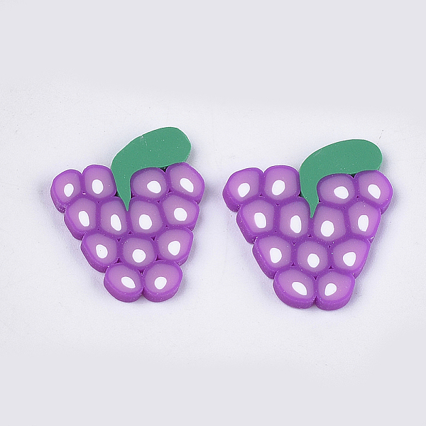 PandaHall Handmade Polymer Clay Cabochons, Grape, Medium Slate Blue, 23~24x19~21x2mm Polymer Clay Fruit
PandaHall Handmade Polymer Clay Cabochons, Grape, Medium Slate Blue, 23~24x19~21x2mm Polymer Clay Fruit