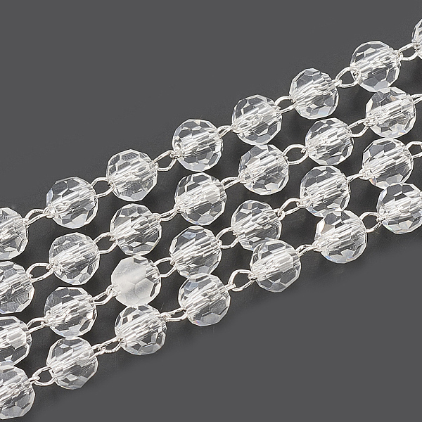PandaHall Handmade Brass Beaded Chains, Soldered, with Spool, Glass, Real Platinum Plated, Clear, 4x3.5mm, about 16.4 Feet(5m)/roll...
PandaHall Handmade Brass Beaded Chains, Soldered, with Spool, Glass, Real Platinum Plated, Clear, 4x3.5mm, about 16.4 Feet(5m)/roll...