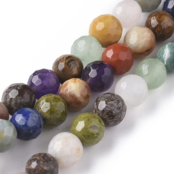 PandaHall Natural Mixed Gemstone Beads Strands, Faceted, Round, 6mm, Hole: 0.8mm, about 63pcs/strand, 15.35 inch(39cm) Mixed Stone Round
PandaHall Natural Mixed Gemstone Beads Strands, Faceted, Round, 6mm, Hole: 0.8mm, about 63pcs/strand, 15.35 inch(39cm) Mixed Stone Round