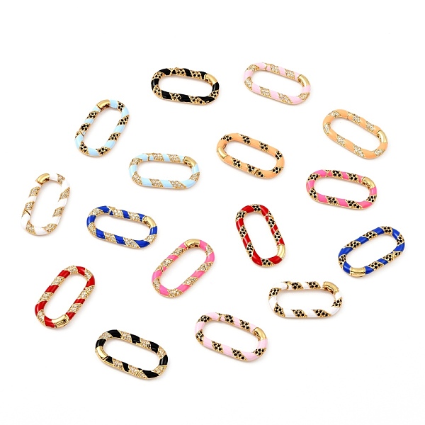 PandaHall Brass Micro Pave Cubic Zirconia Spring Gate Rings, with Enamel, Long-Lasting Plated, Oval, Real 18K Gold Plated, Mixed Color..., Multicolor
PandaHall Brass Micro Pave Cubic Zirconia Spring Gate Rings, with Enamel, Long-Lasting Plated, Oval, Real 18K Gold Plated, Mixed Color..., Multicolor
