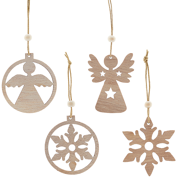 PandaHall GORGECRAFT 24Pcs Wood Christmas Tree Ornaments Snowflake & Angel Pendant Wooden Craved Hanging Craft Decorations 3D Rustic...
PandaHall GORGECRAFT 24Pcs Wood Christmas Tree Ornaments Snowflake & Angel Pendant Wooden Craved Hanging Craft Decorations 3D Rustic...
